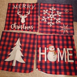 Christmas pillow covers 4 pc